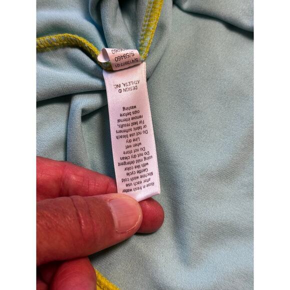 ATHLETA women's swim/tankini top, size M, Yellow/green - Picture 6 of 8